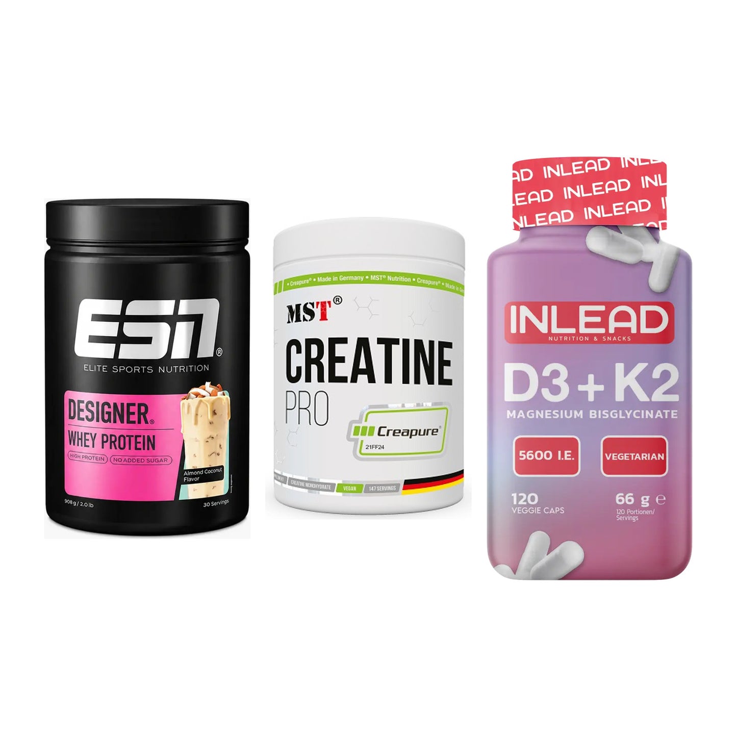 Einsteiger-Set: ESN Designer + MST Creatin Pro + INLEAD Vitamin – alle enthaltenen Artikel