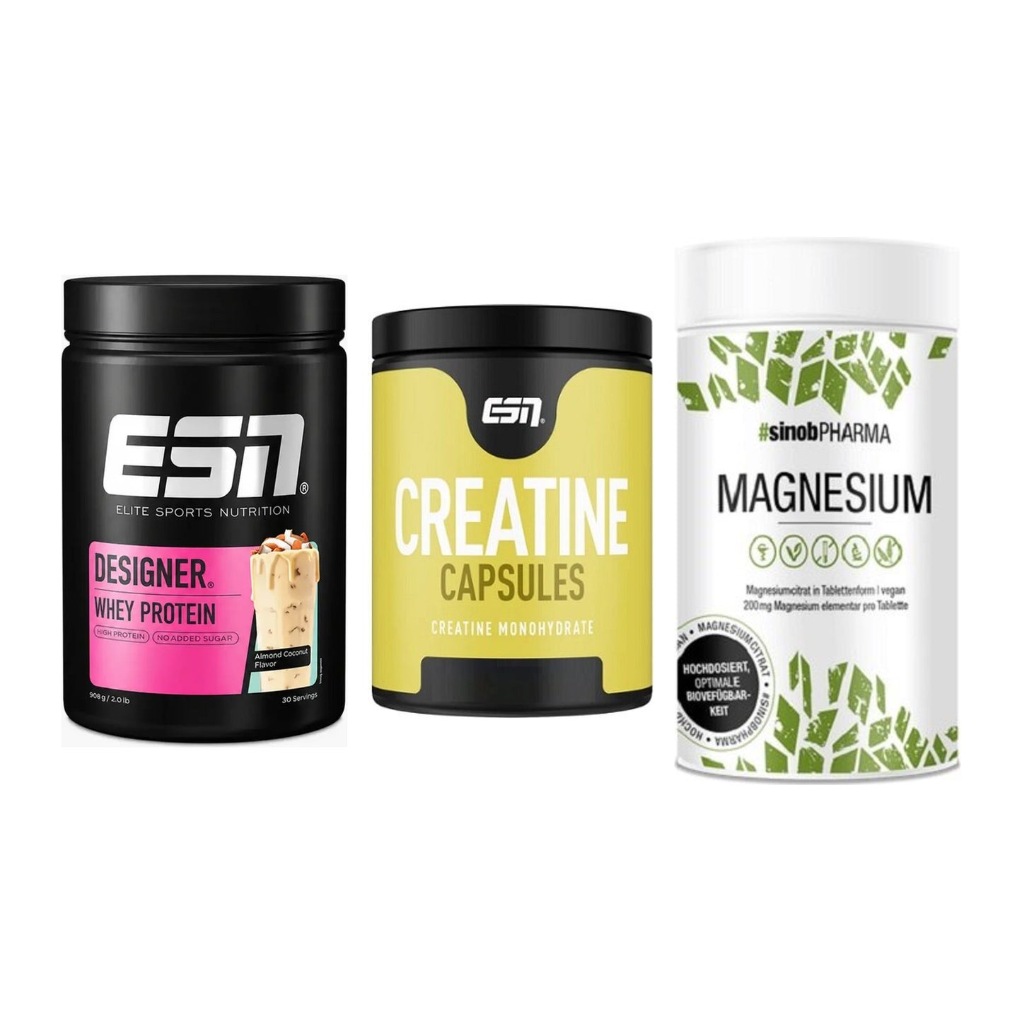 Einsteiger-Set: ESN Designer + ESN Ultrapure + Sinob Magnesium – alle enthaltenen Artikel