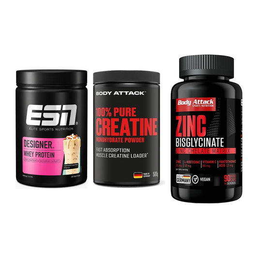 Einsteiger-Set: ESN Designer + Body Attack 100% + Body Attack Zink – alle enthaltenen Artikel