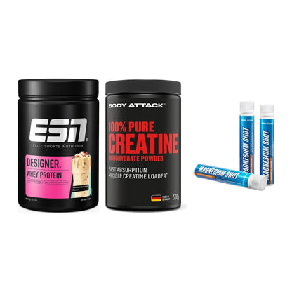 Einsteiger-Set: ESN Designer + Body Attack 100% + Body Attack – alle enthaltenen Artikel