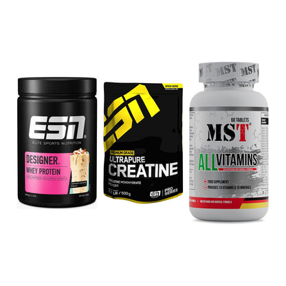 Einsteiger-Set: ESN Designer + ESN Ultrapure + MST All Vitamins – alle enthaltenen Artikel