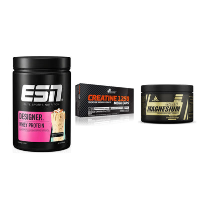 Einsteiger-Set: ESN Designer + Olimp Creatine + Peak Magnesium – alle enthaltenen Artikel