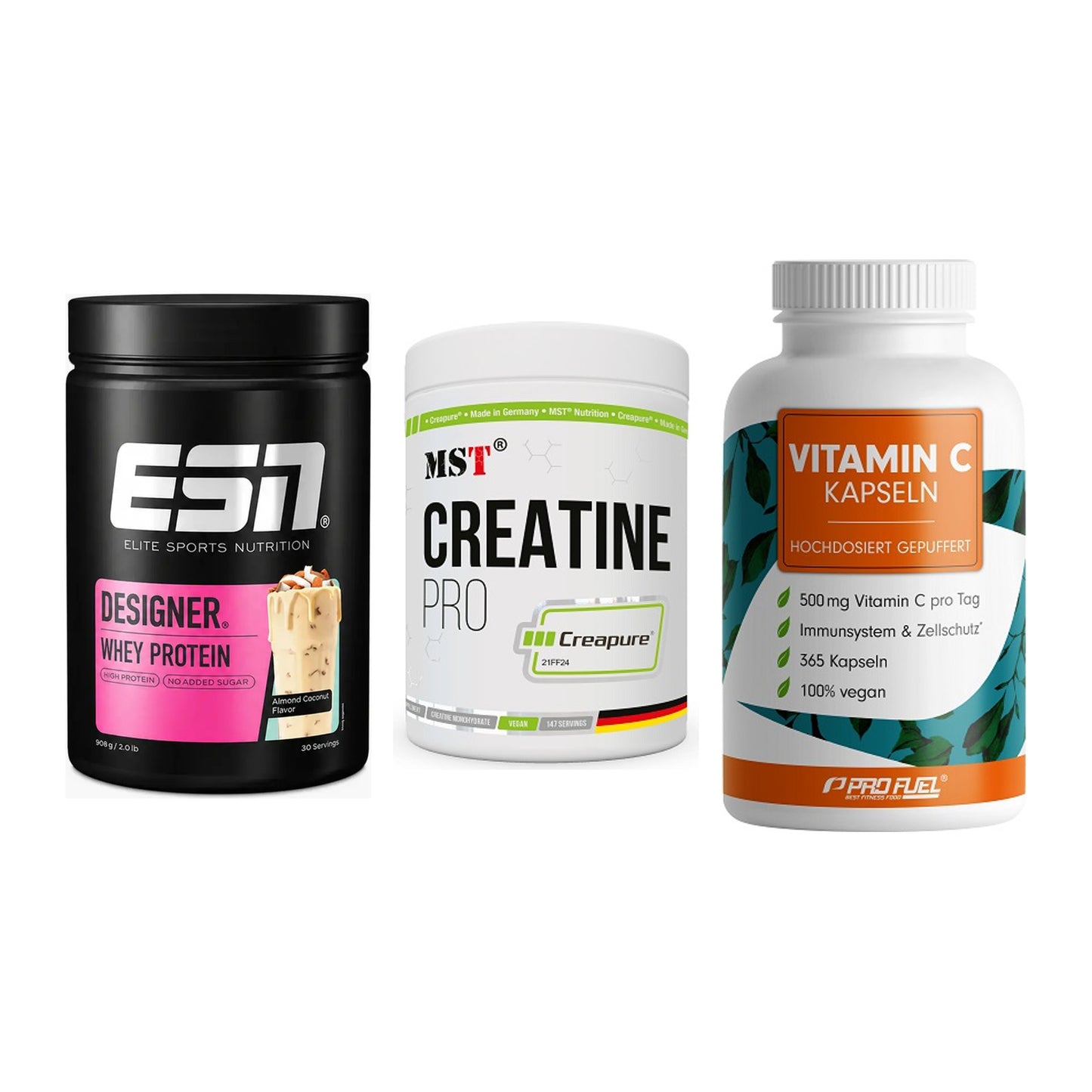 Einsteiger-Set: ESN Designer + MST Creatin Pro + ProFuel Vitamin – alle enthaltenen Artikel