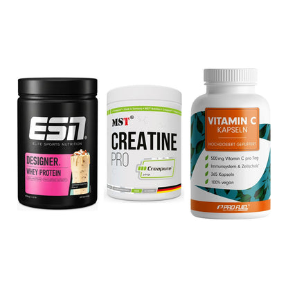 Einsteiger-Set: ESN Designer + MST Creatin Pro + ProFuel Vitamin – alle enthaltenen Artikel