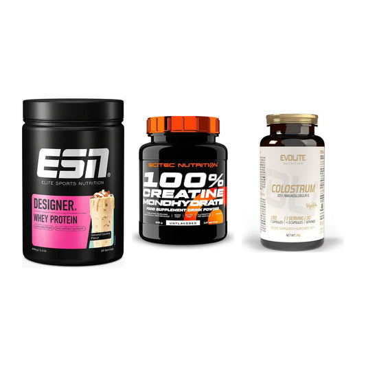 Einsteiger-Set: ESN Designer + Scitec Creatine + Evolite Nutritio – alle enthaltenen Artikel