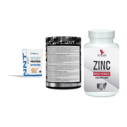 Einsteiger-Set: NNT Whey + MST Creatin + #GYMJUICE ZINC – alle enthaltenen Artikel