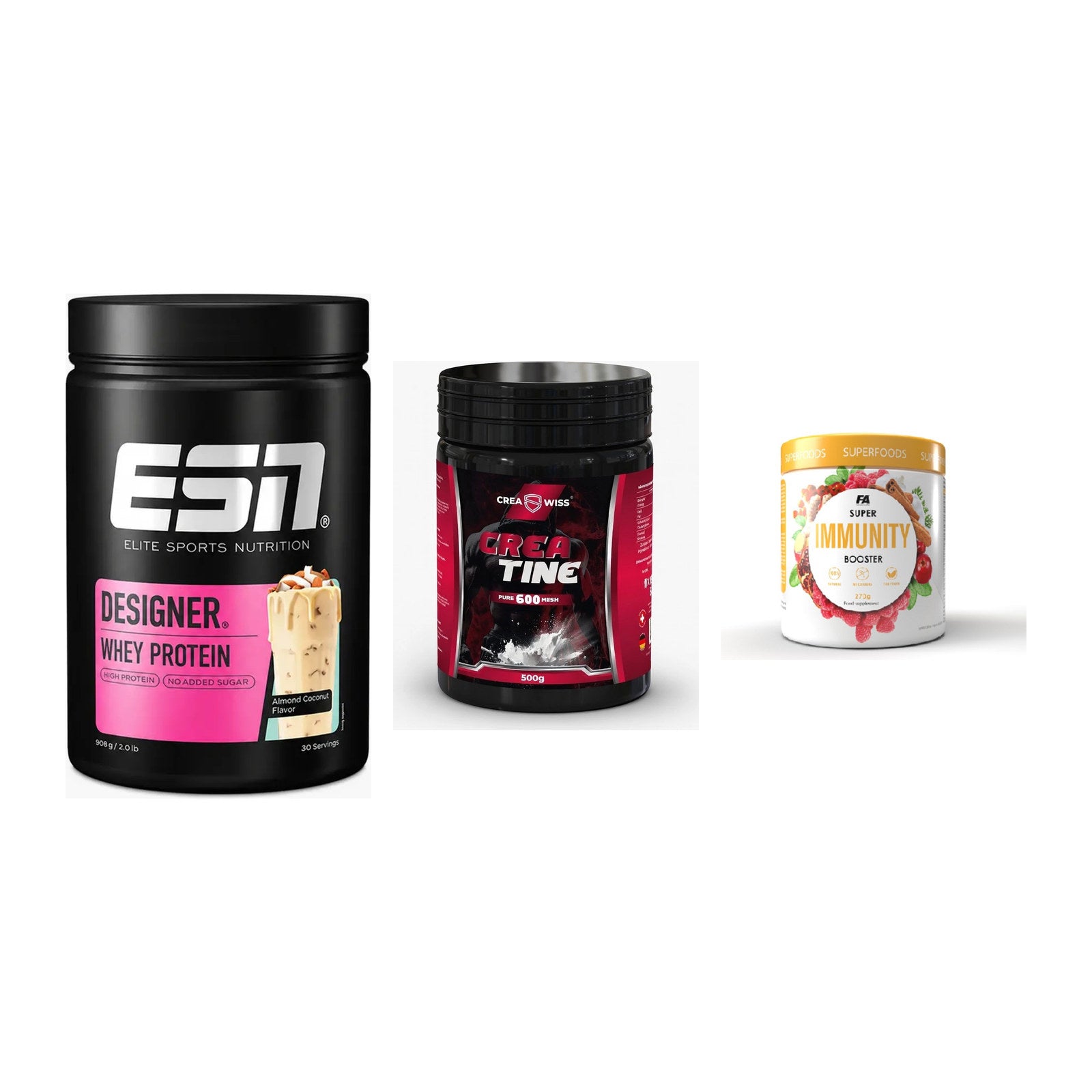 Einsteiger-Set: ESN Designer + CREASWISS + FA Nutrition – alle enthaltenen Artikel