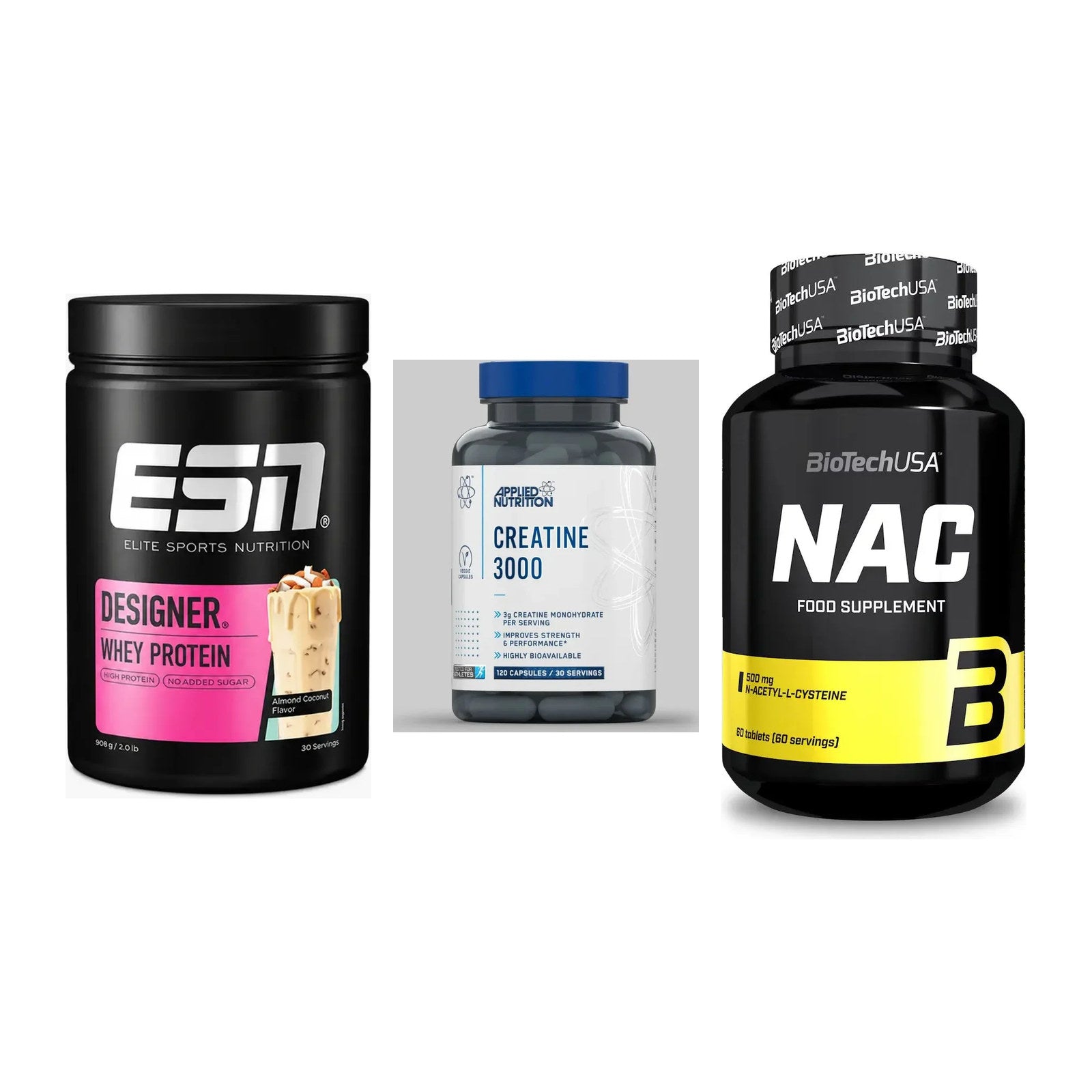 Einsteiger-Set: ESN Designer + Applied Nutritio + BioTech NAC – alle enthaltenen Artikel