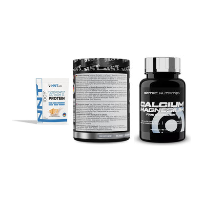 Einsteiger-Set: NNT Whey + MST Creatin + Scitec Calcium – alle enthaltenen Artikel