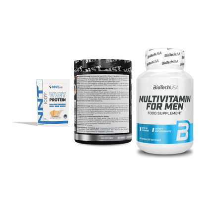 Einsteiger-Set: NNT Whey + MST Creatin + BioTech Multivit – alle enthaltenen Artikel