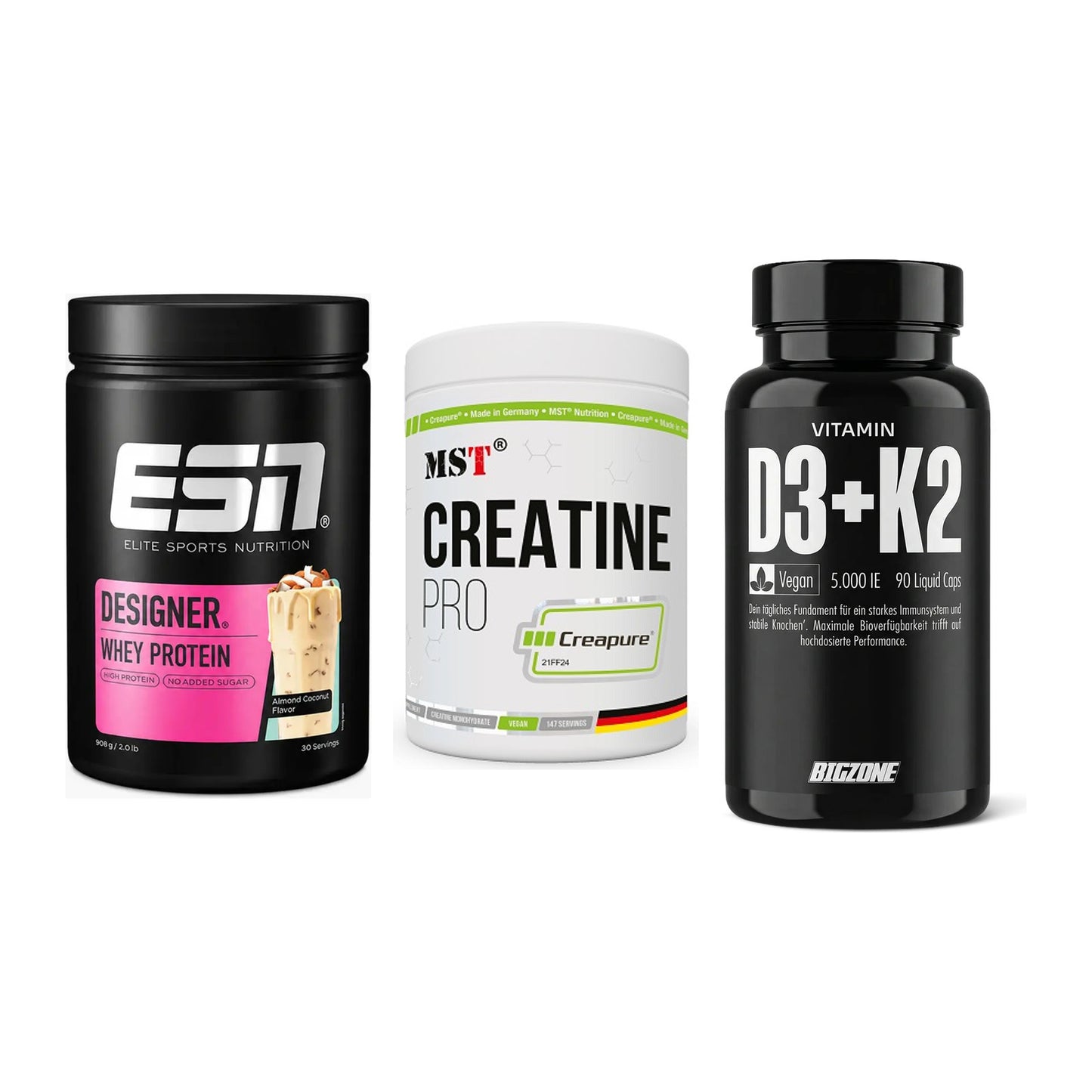 Einsteiger-Set: ESN Designer + MST Creatin Pro + Big Zone Vitamin – alle enthaltenen Artikel