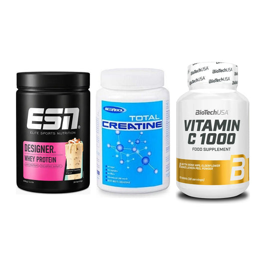 Einsteiger-Set: ESN Designer + Megabol Total + BioTech Vitamin – alle enthaltenen Artikel