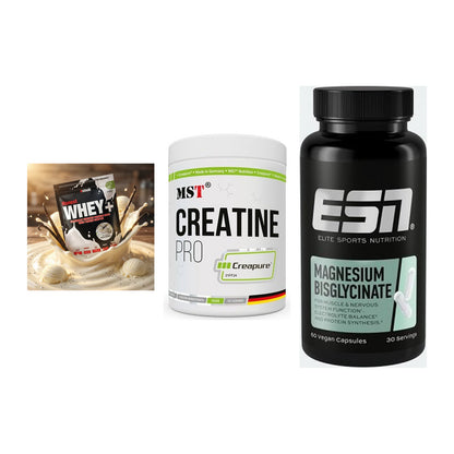 Einsteiger-Set: Sinob Honest + MST Creatin Pro + ESN Magnesium – alle enthaltenen Artikel