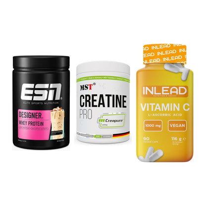 Einsteiger-Set: ESN Designer + MST Creatin Pro + INLEAD Vitamin C – alle enthaltenen Artikel