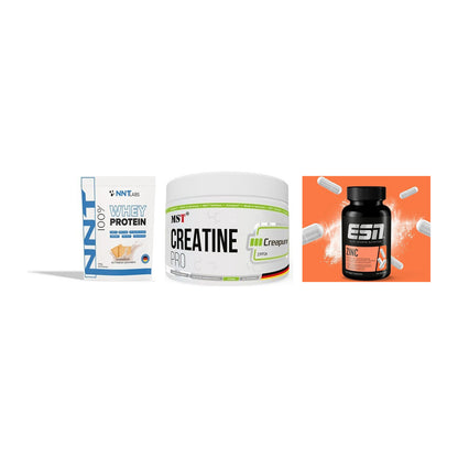 Einsteiger-Set: NNT Whey + MST Creatin Pro CREAPURE + ESN Zinc – alle enthaltenen Artikel