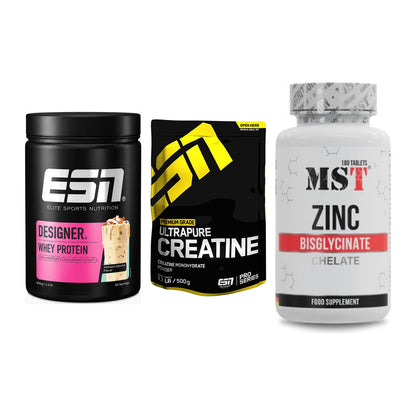 Einsteiger-Set: ESN Designer + ESN Ultrapure + MST Zinc Chelate – alle enthaltenen Artikel