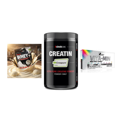 Einsteiger-Set: Sinob Honest + Sinob Creatin + Olimp Vita-Min – alle enthaltenen Artikel