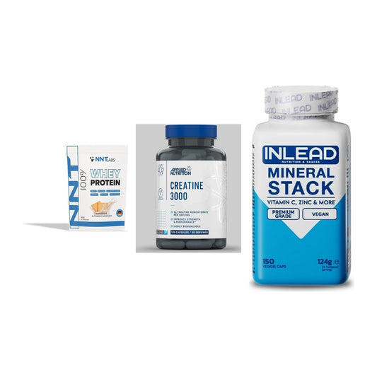 Einsteiger-Set: NNT Whey + Applied Nutritio + INLEAD Mineral – alle enthaltenen Artikel