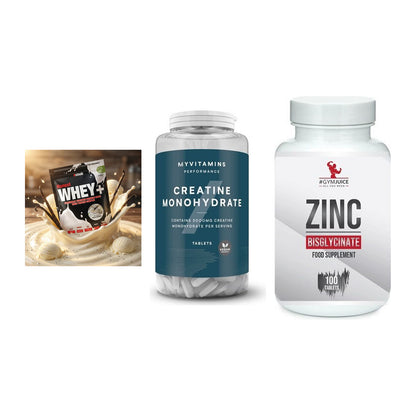 Einsteiger-Set: Sinob Honest + MyProtein + #GYMJUICE ZINC – alle enthaltenen Artikel