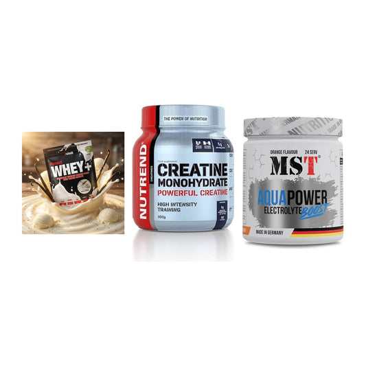 Einsteiger-Set: Sinob Honest + Nutrend Creatine + MST Aqua Power – alle enthaltenen Artikel