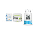 Einsteiger-Set: NNT Whey + MST Creatin Pro CREAPURE + BioTech Zinc Duo – alle enthaltenen Artikel