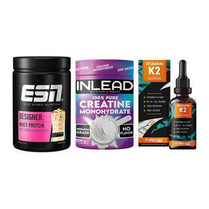 Einsteiger-Set: ESN Designer + INLEAD Creatine + ProFuel Vitamin – alle enthaltenen Artikel