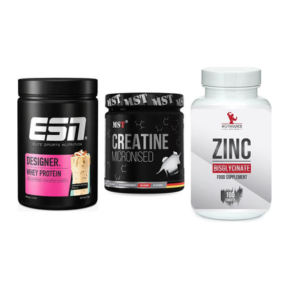 Einsteiger-Set: ESN Designer + MST Creatin + #GYMJUICE ZINC – alle enthaltenen Artikel