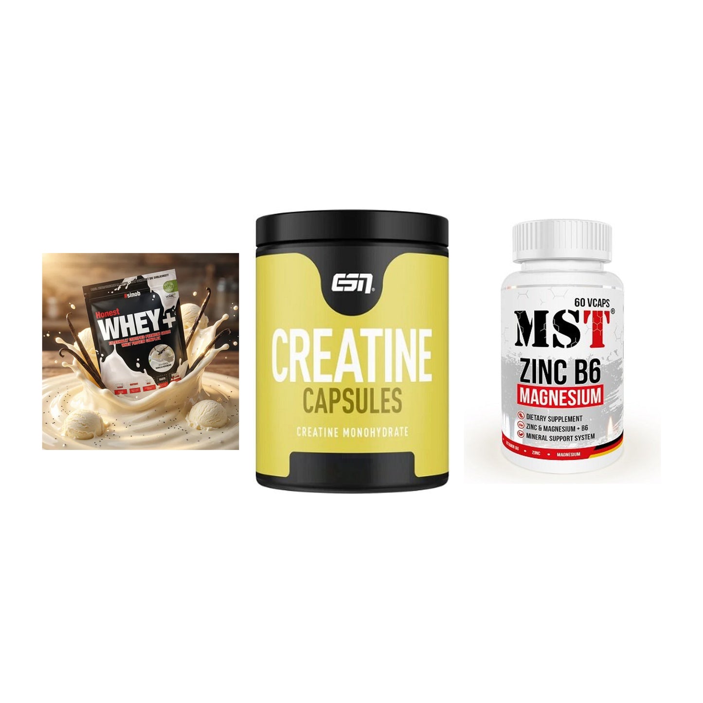 Einsteiger-Set: Sinob Honest + ESN Ultrapure + MST Zinc – alle enthaltenen Artikel