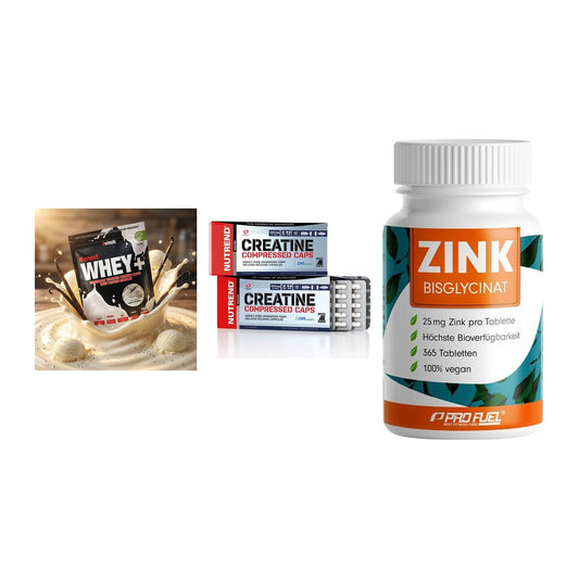 Einsteiger-Set: Sinob Honest + Nutrend Creatine + ProFuel Zink – alle enthaltenen Artikel