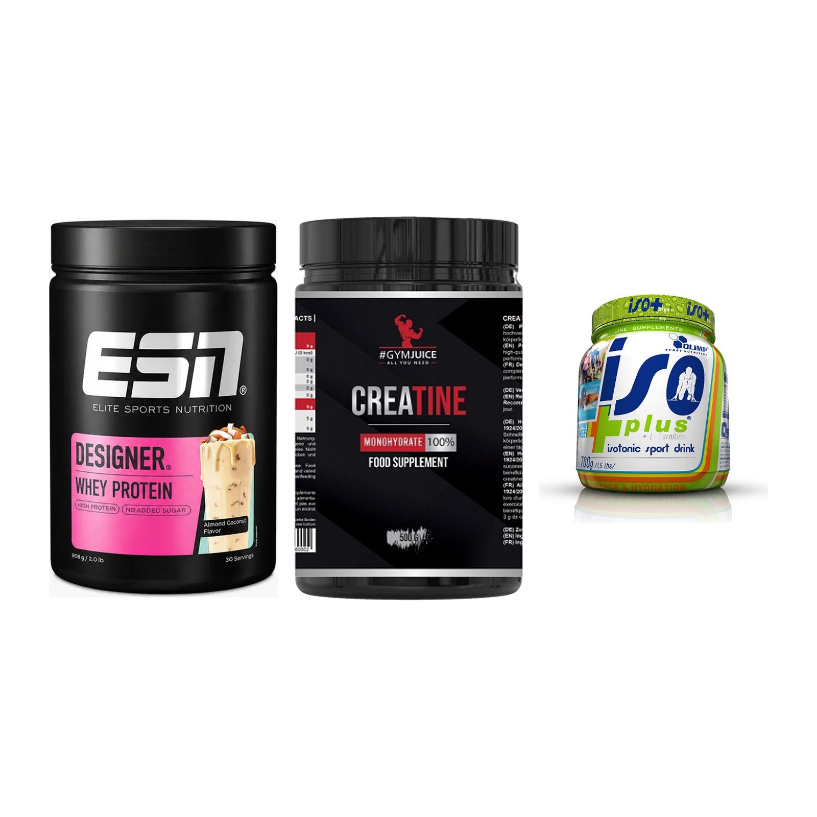 Einsteiger-Set: ESN Designer + #GYMJUICE + Olimp Iso Plus – alle enthaltenen Artikel