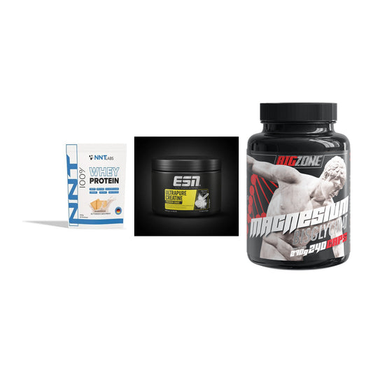 Einsteiger-Set: NNT Whey + ESN Ultrapure + Big Zone Magnesi – alle enthaltenen Artikel