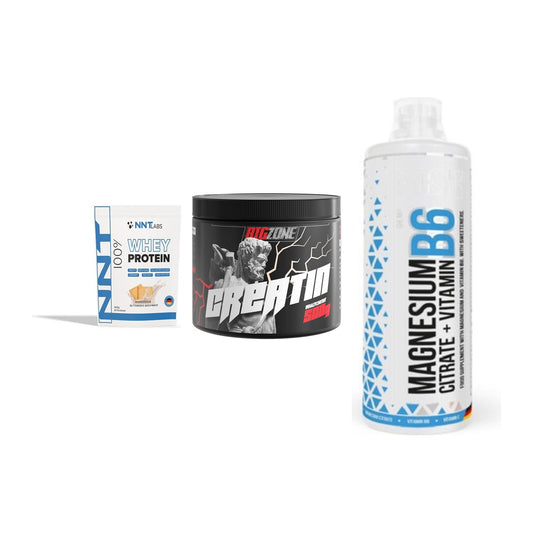 Einsteiger-Set: NNT Whey + Big Zone Creatin + MST Magnesium B6 – alle enthaltenen Artikel