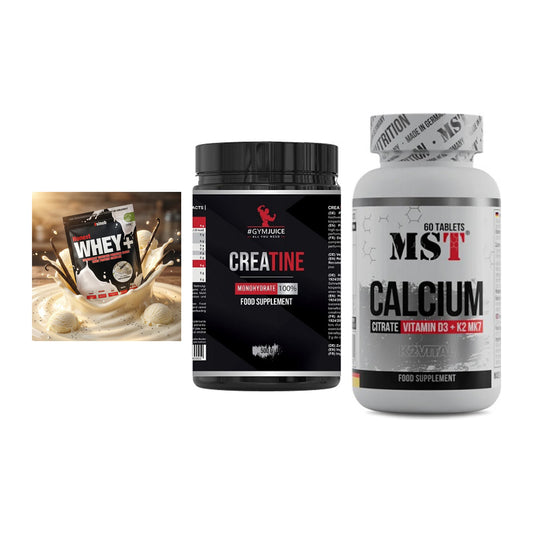 Einsteiger-Set: Sinob Honest + #GYMJUICE + MST Calcium – alle enthaltenen Artikel