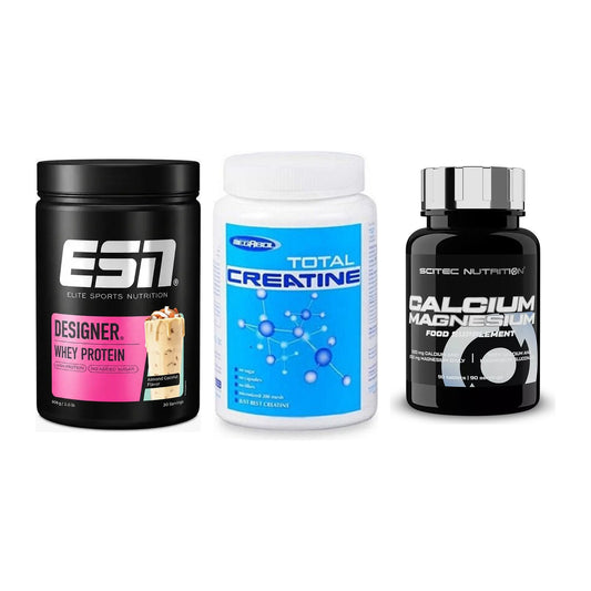 Einsteiger-Set: ESN Designer + Megabol Total + Scitec Calcium – alle enthaltenen Artikel