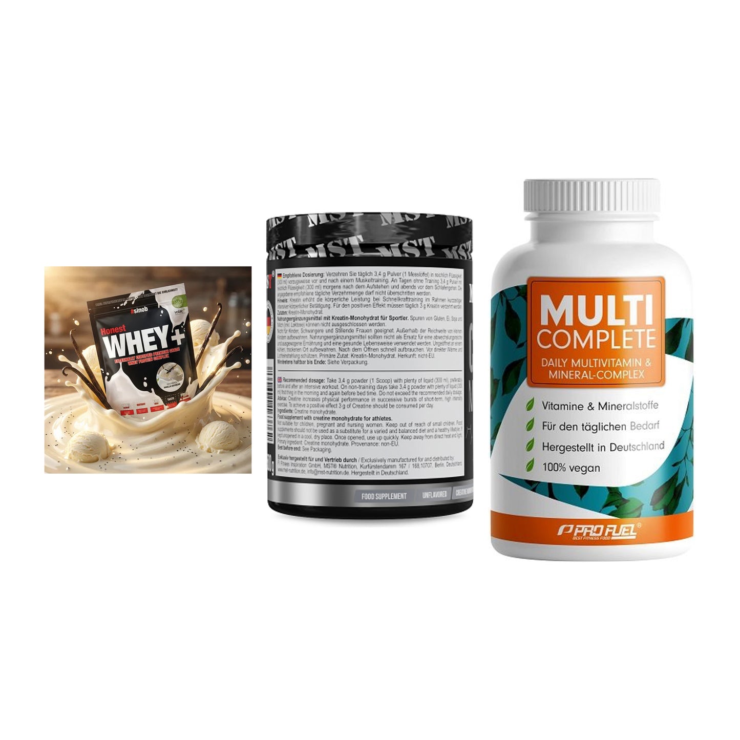 Einsteiger-Set: Sinob Honest + MST Creatin + ProFuel MULTI – alle enthaltenen Artikel