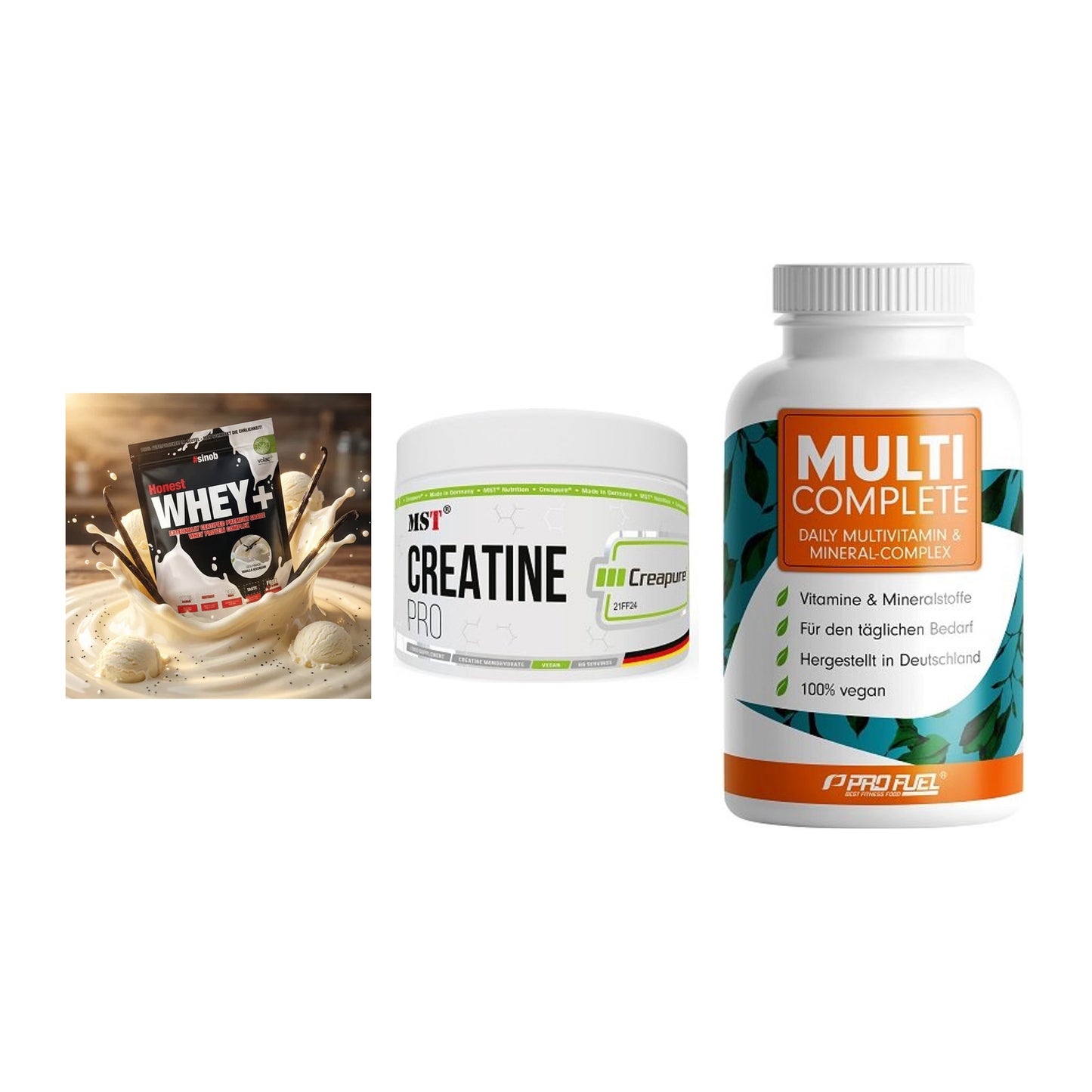 Einsteiger-Set: Sinob Honest + MST Creatin Pro + ProFuel MULTI – alle enthaltenen Artikel