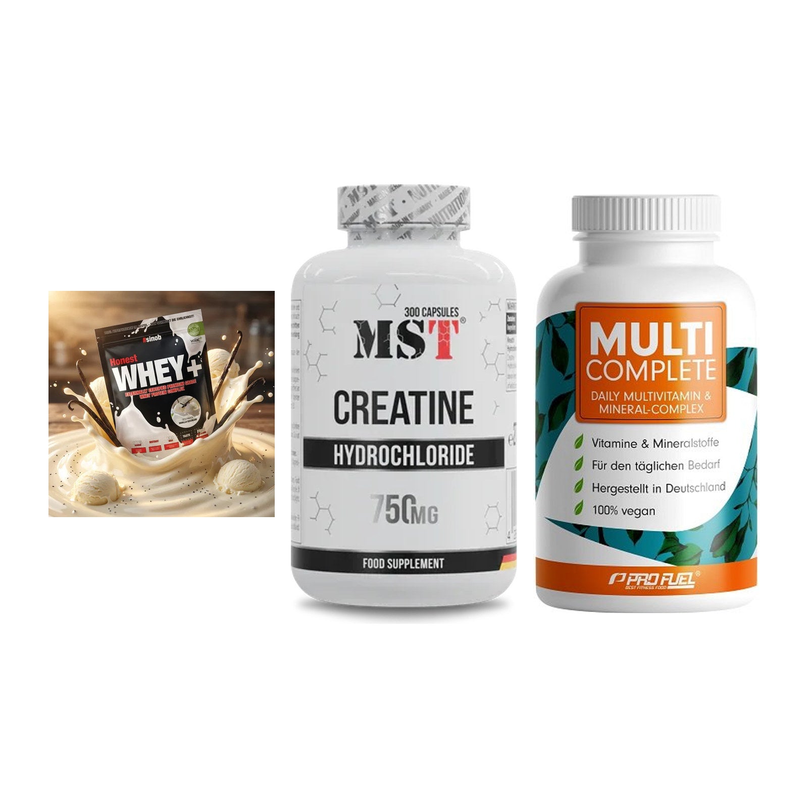 Einsteiger-Set: Sinob Honest + MST Creatine HCL + ProFuel MULTI – alle enthaltenen Artikel