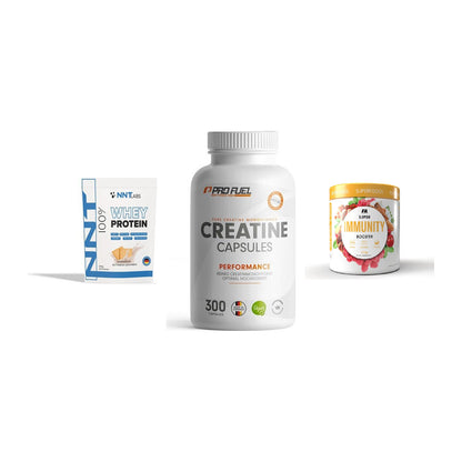 Einsteiger-Set: NNT Whey + ProFuel Creatine + FA Nutrition – alle enthaltenen Artikel