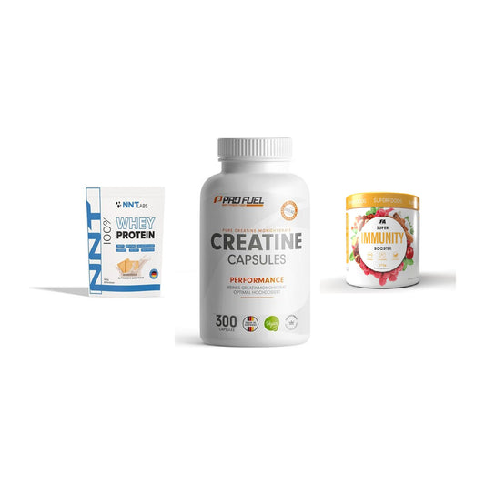 Einsteiger-Set: NNT Whey + ProFuel Creatine + FA Nutrition – alle enthaltenen Artikel