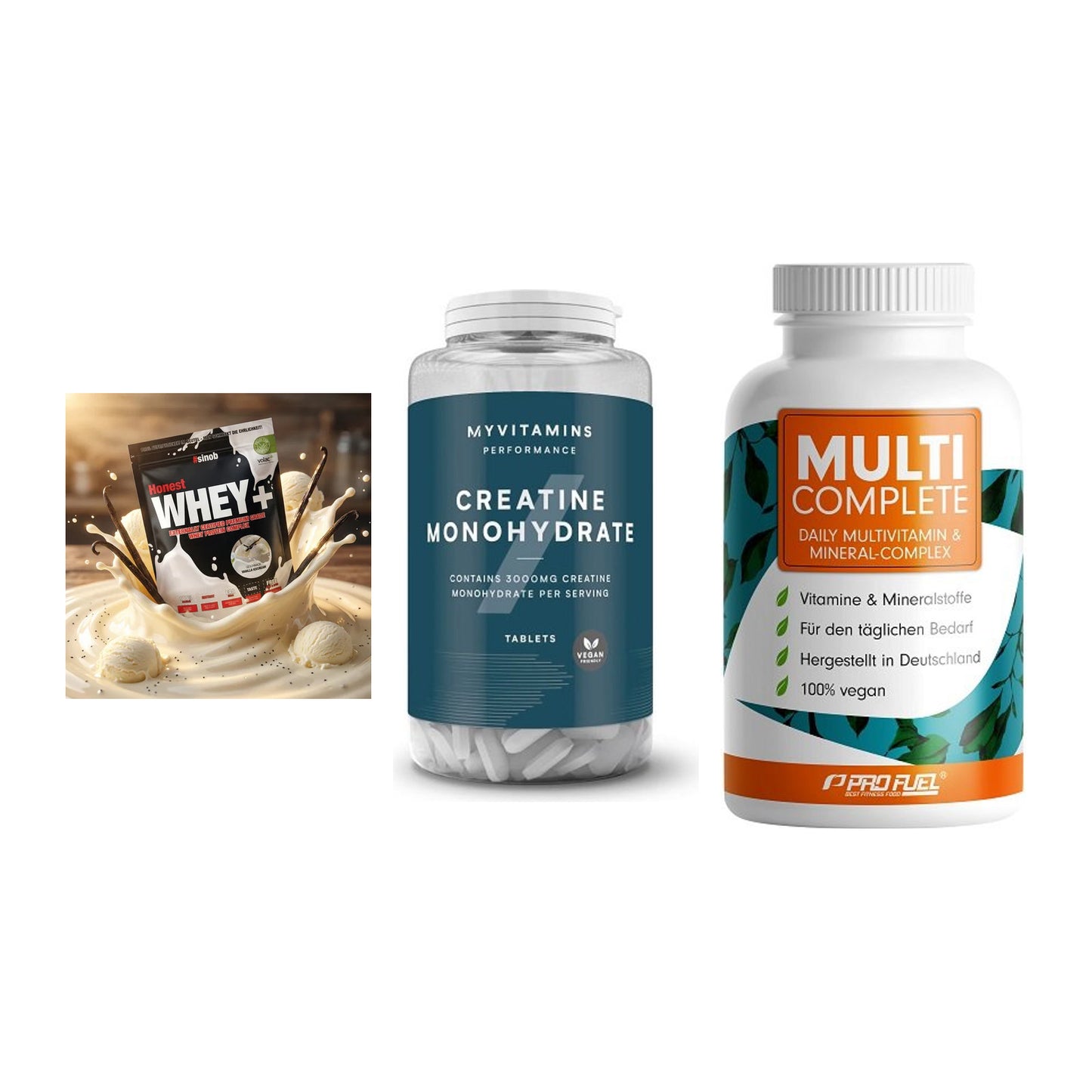 Einsteiger-Set: Sinob Honest + MyProtein + ProFuel MULTI – alle enthaltenen Artikel