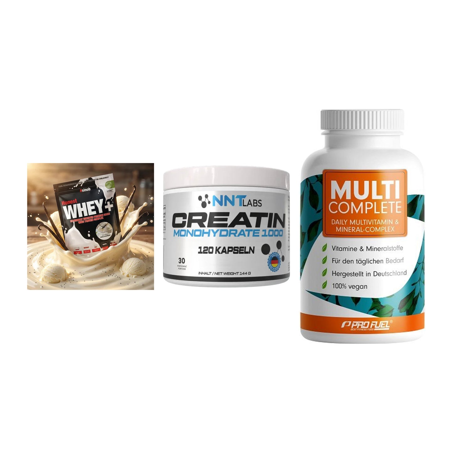 Einsteiger-Set: Sinob Honest + NNT Creatin 1000 + ProFuel MULTI – alle enthaltenen Artikel