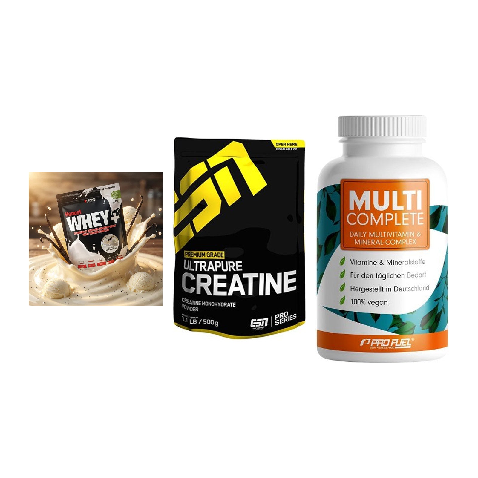 Einsteiger-Set: Sinob Honest + ESN Ultrapure + ProFuel MULTI – alle enthaltenen Artikel
