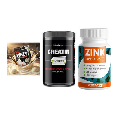 Einsteiger-Set: Sinob Honest + Sinob Creatin + ProFuel Zink – alle enthaltenen Artikel
