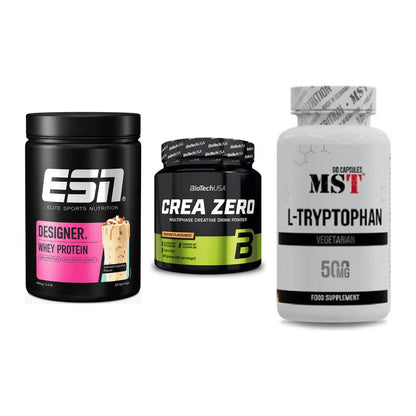 Einsteiger-Set: ESN Designer + BioTech Crea + MST Tryptophan – alle enthaltenen Artikel