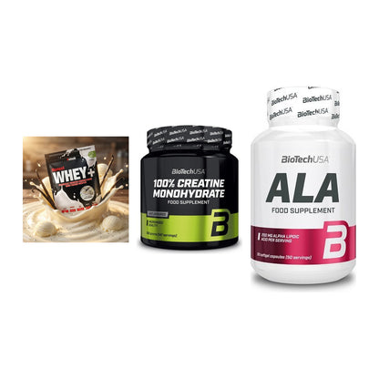 Einsteiger-Set: Sinob Honest + BioTech Creatine + BioTech ALA – alle enthaltenen Artikel