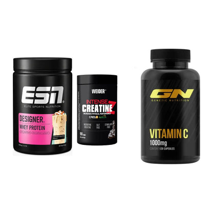 Einsteiger-Set: ESN Designer + Weider Intense + GN Vitamin C – alle enthaltenen Artikel