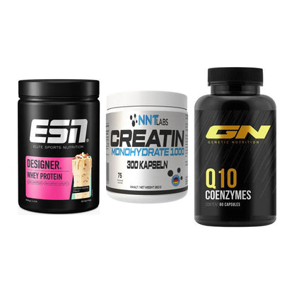 Einsteiger-Set: ESN Designer + NNT Creatin 1000 + GN Q10 Health – alle enthaltenen Artikel