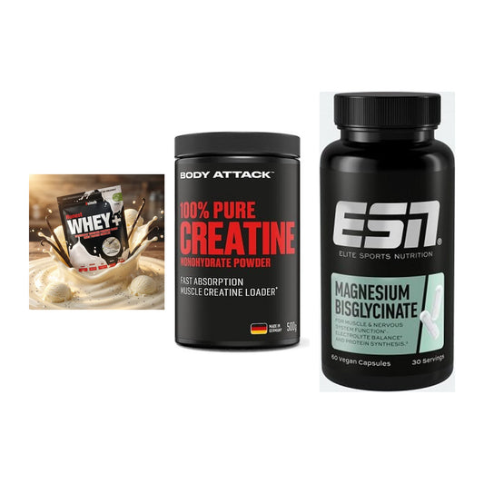 Einsteiger-Set: Sinob Honest + Body Attack 100% + ESN Magnesium – alle enthaltenen Artikel