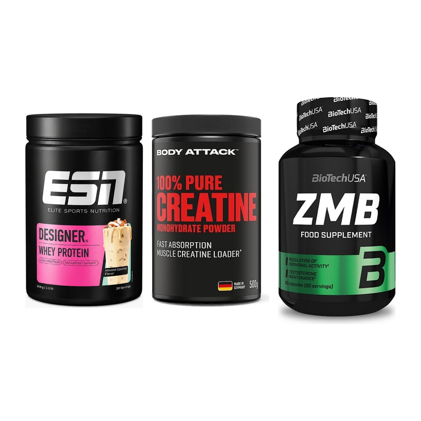 Einsteiger-Set: ESN Designer + Body Attack 100% + BioTech ZMB – alle enthaltenen Artikel