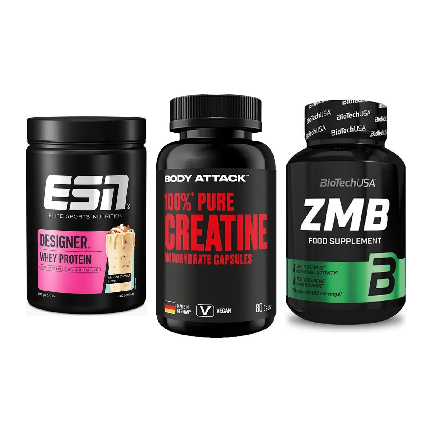 Einsteiger-Set: ESN Designer + Body Attack 100% + BioTech ZMB – alle enthaltenen Artikel